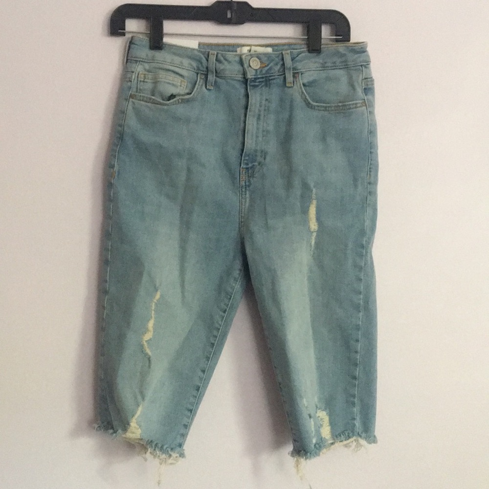 Ripped Bermuda shorts from forever 21